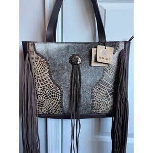 Ariat Brown and Gray Shoulder Bag